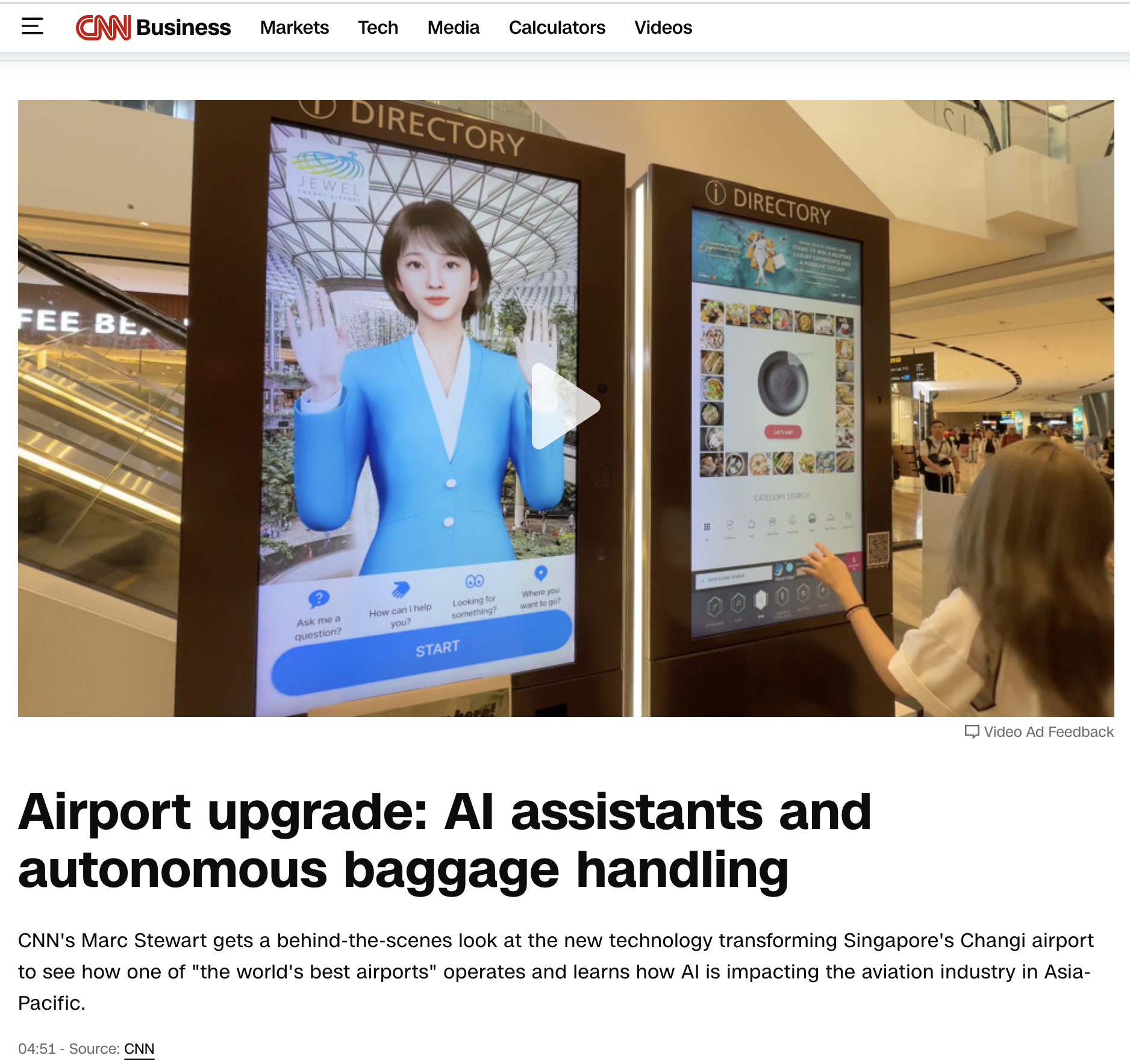 新加坡樟宜机场 · 数字人导乘问询系统 - 图 2